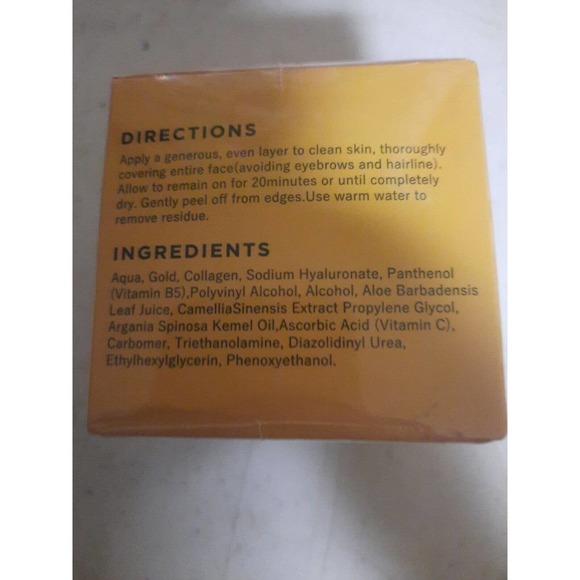 NAATUE 24K Gold Face Mask Blackhead Remover Peel Off Facial Mask - Picture 2 of 5